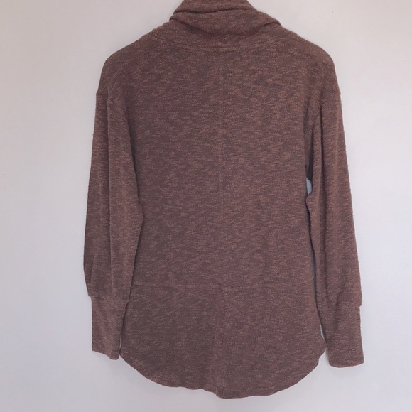 PRANA Women's Frieda Top long sleeve turtleneck oversized XS brown - Picture 6 of 10